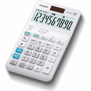 【カシオ計算機】W税率電卓 10桁 ジャストタイプ