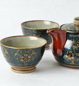 Kutani ware Japanese Teacup 2-pcs Made in Japan