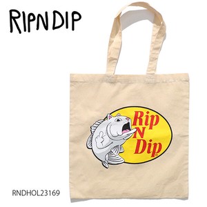 リップンディップ【RIPNDIP】Catfish Tote Bag トートバッグ キャンバス ネコ ロードナーマル ユニセックス