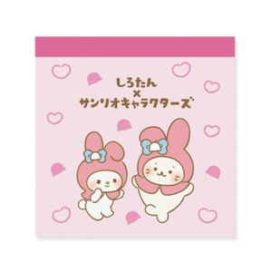 【メモ帳】サンリオキャラクターズ スクエアメモ シロタン マイメロディ