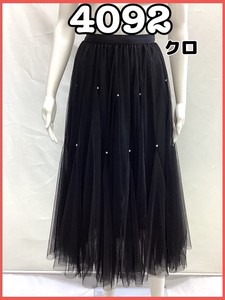 【2024 新作】レディース ミセス ボトムス チュール メッシュ ダイヤ スカート