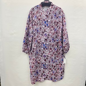 Button Shirt/Blouse Patterned All Over Long 2024 Spring/Summer