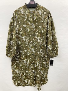 Button Shirt/Blouse Patterned All Over Long 2024 Spring/Summer