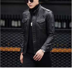 ジャケット  PU革  春秋    メンズファッション   G4#  LHA933