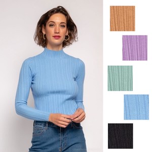 Sweater/Knitwear Tops Mock Neck