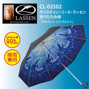 雨伞 折叠 海豚 花环
