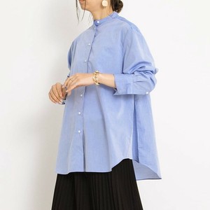 Button Shirt/Blouse Chambray A-Line Ladies'