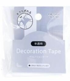 デコレーションテープ15MMX10Mチギレル ムジ DRT-31