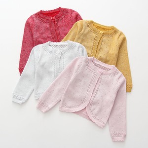 Kids' Cardigan/Bolero Jacket Spring/Summer Knit Cardigan Kids Thin