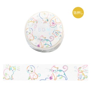 BGM Washi Tape Washi Tape Foil Stamping Calla Lily Zoo M LIFE 20mm x 5m
