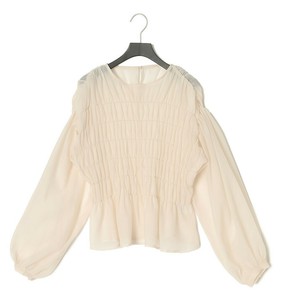 Button Shirt/Blouse Shirring Sheer [2024 NEW]
