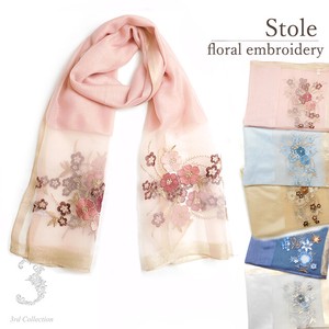 Stole Floral Pattern Stole 2024 Spring/Summer