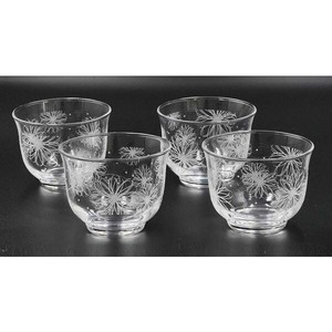 玻璃杯/杯子/保温杯 玻璃杯 条纹/线条 4个每组 日本制造