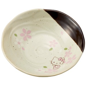 Mino ware Main Plate Cherry Blossom Hello Kitty Skater Made in Japan