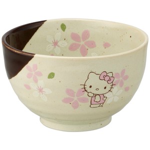 Mino ware Rice Bowl Cherry Blossom Hello Kitty Skater Made in Japan