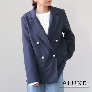 Jacket Twill Pearl Button Outerwear Ladies'