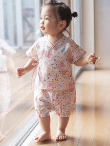 儿童浴衣/甚平 动物 星星 纱布 日本制造
