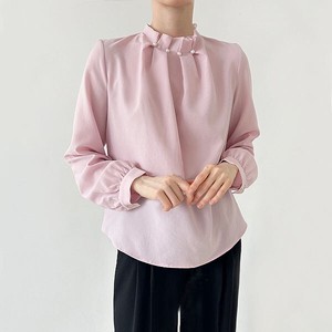 Button Shirt/Blouse Long Sleeves Blouse Tops