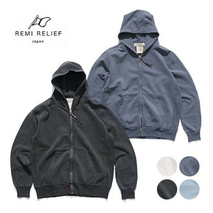 レミ レリーフ【REMI RELIEF】SP加工裏毛ZIPパーカー フーディー フルジップ ユニセックス 日本製