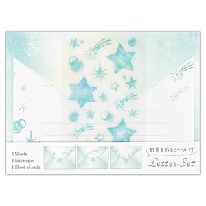 Letter set Envelope Decorating Stars Made in Japan