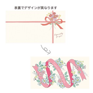 ギフトメッセージカード 両面印刷　プレゼント/贈り物/誕生日/母の日/祝い事
