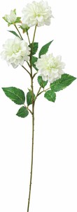 【造花】チェルシーダリアスプレー　ホワイトグリーン　FA-7439W/G