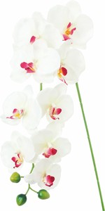 【造花】ロングコチョウラン　ラベンダーホワイト　FA-7453L/W