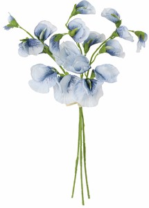 【造花】エレナスイートピーバンチ　ブルー　FS-7956BLU
