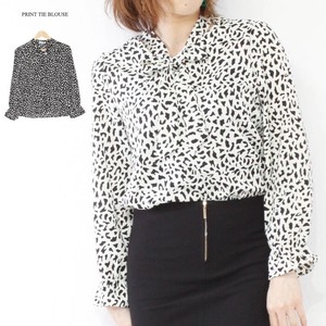 Button Shirt/Blouse Spring Dalmatian Pattern