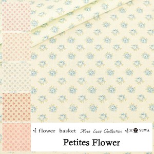 有輪商店 YUWA シャーティング ”Petites Flower”[C:ブルー] / 全5色 / 生地 布 /FB829834