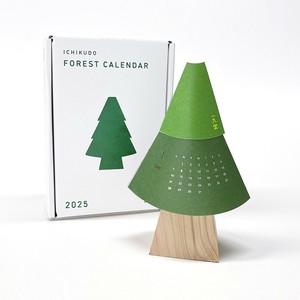 Calendar calendar 2025 Calender Forest Made in Japan