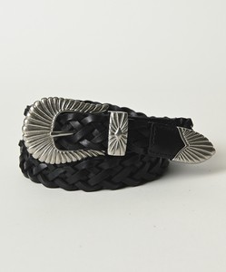 braided leather belt