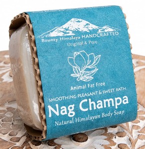 ナグチャンパ　ナチュラル　ボディ　ソープ - Nag Champa Natural Himalayan Body Soap【手作り石鹸・100g