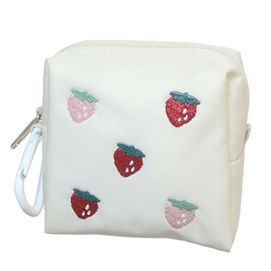 Pouch Strawberry Mini Pouche Embroidered