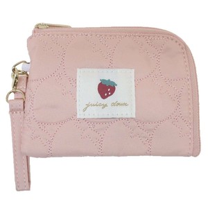 Pass Holder Quilted Strawberry