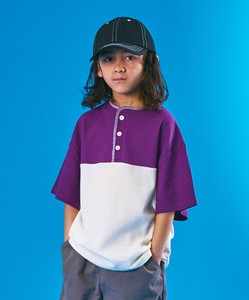 Kids' Short Sleeve T-shirt Color Palette T-Shirt STREET Switching Short-Sleeve