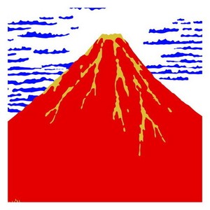 【フロンティア】ハンドタオル ハンドタオル　赤富士