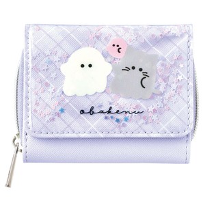 オバケーヌ　三つ折り財布　パープル