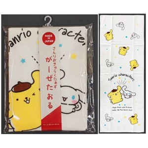 Hand Towel Sanrio Pile Cinnamoroll Face Pomupomupurin Made in Japan