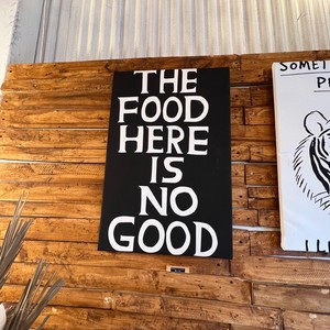 アートポスター　FOOD IS NOT GOOD