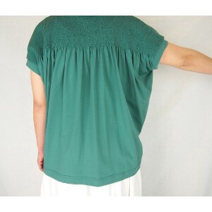 T-shirt Plainstitch Pullover Stretch Shirring 2024 Spring/Summer