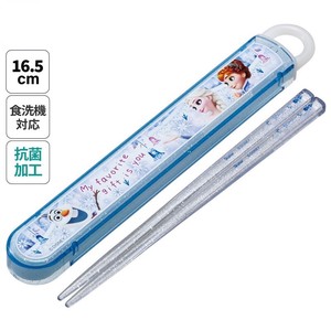 【スケーター】抗菌食洗機対応スライド箸＆箸箱セット【アナと雪の女王 (24)】  日本製