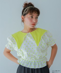 Button Shirt/Blouse LADIES UNICA Polka Dot