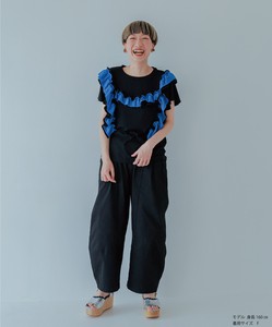 SALE【unica】　コットンレースフリルTシャツ　LADIES