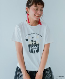 【unica】　popcorn　Tシャツ　LADIES