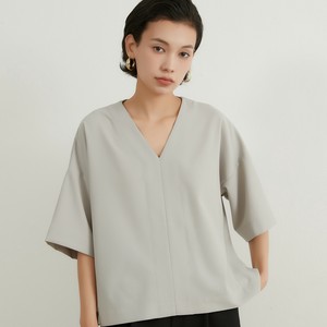 Button Shirt/Blouse V-Neck