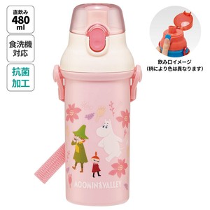 Water Bottle Moomin Pink Skater Made in Japan
