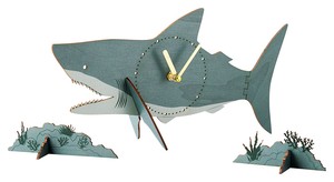 Table Clock White shark