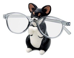 Animal Ornament Glasses Stand Chihuahua Dog Decoration
