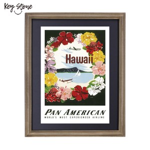 ■2024SS　先行予約■　ODハワイアン　フレームポスター　PA FLOWER
